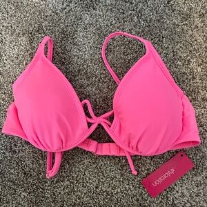 Xhilaration Women’s Hot Pink Swim Top NWT Size Large